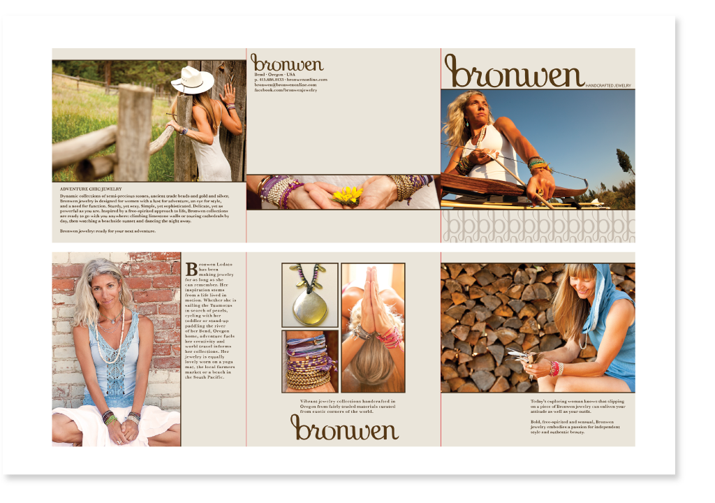 Bronwen - brochure layout